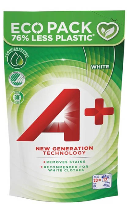 A+ White Laundry detergent Refill pack 920ml   